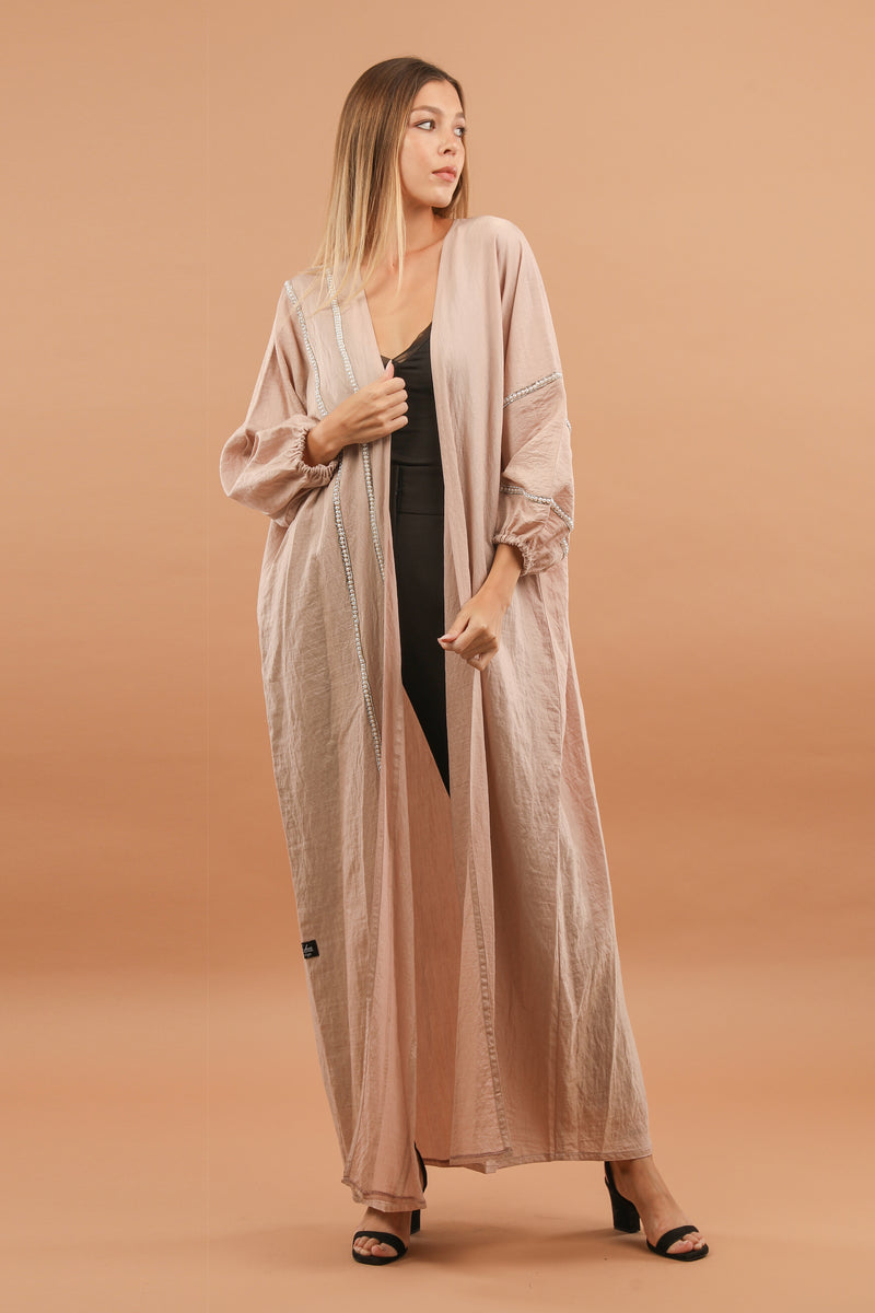 Baby Pink Pearl Abaya