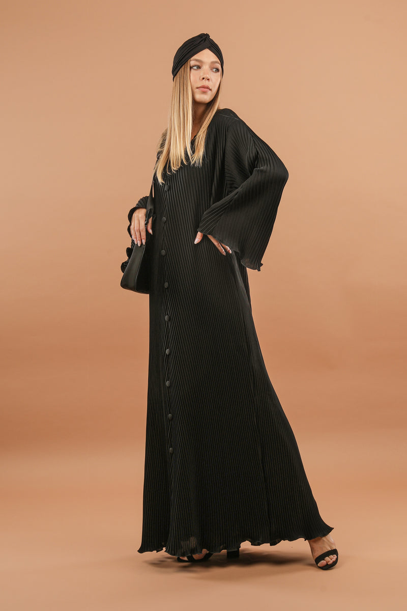 Full Pleated Closed Abaya