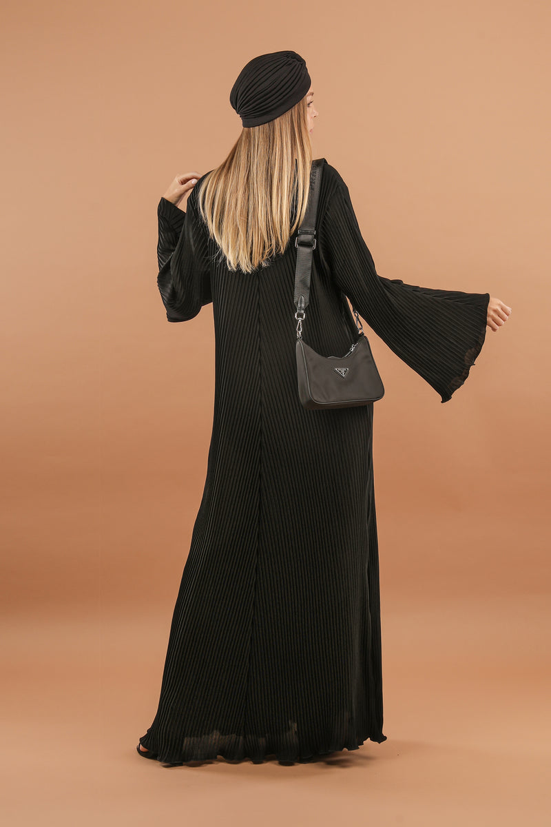 Full Pleated Closed Abaya