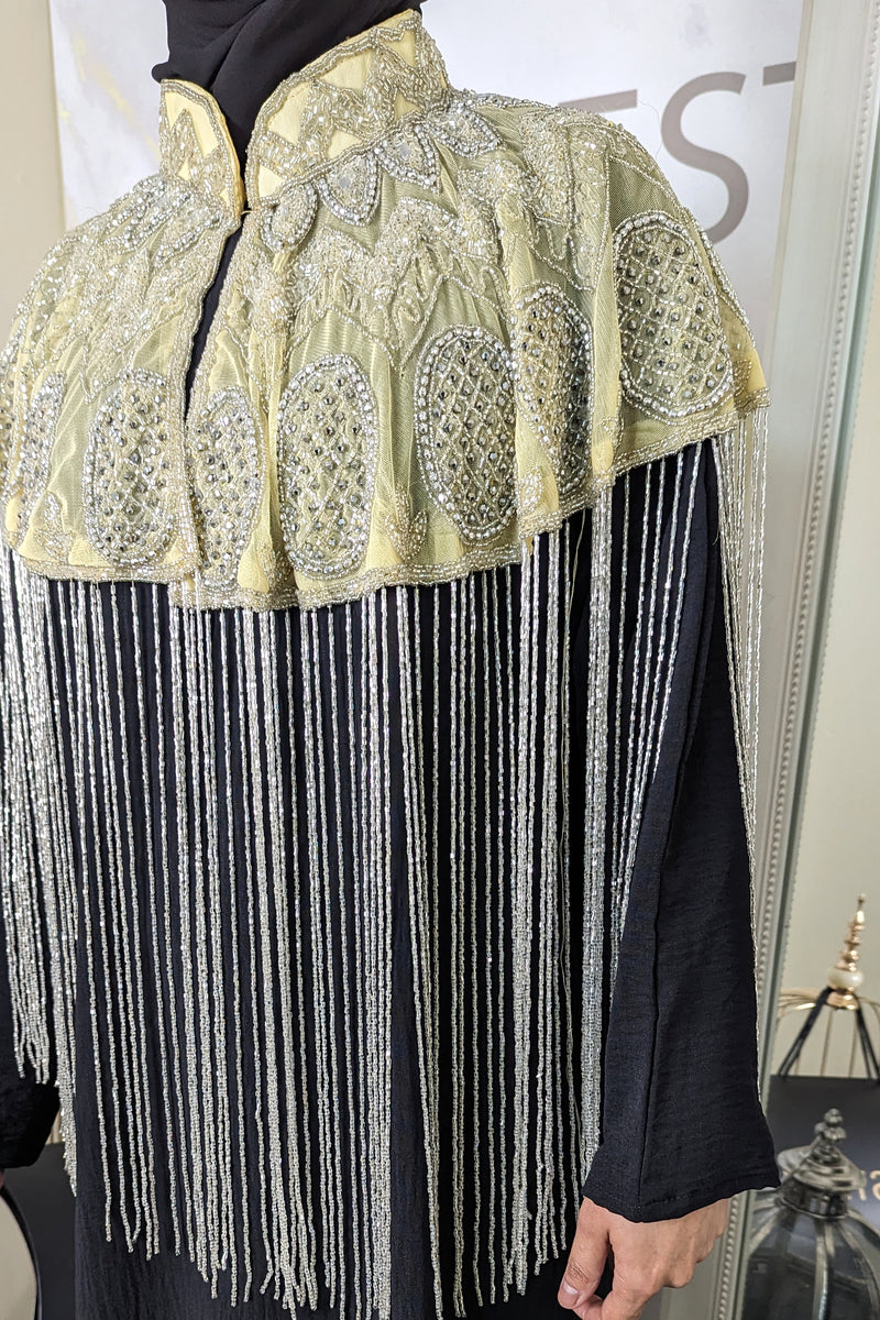 Lemon Beaded Capelet